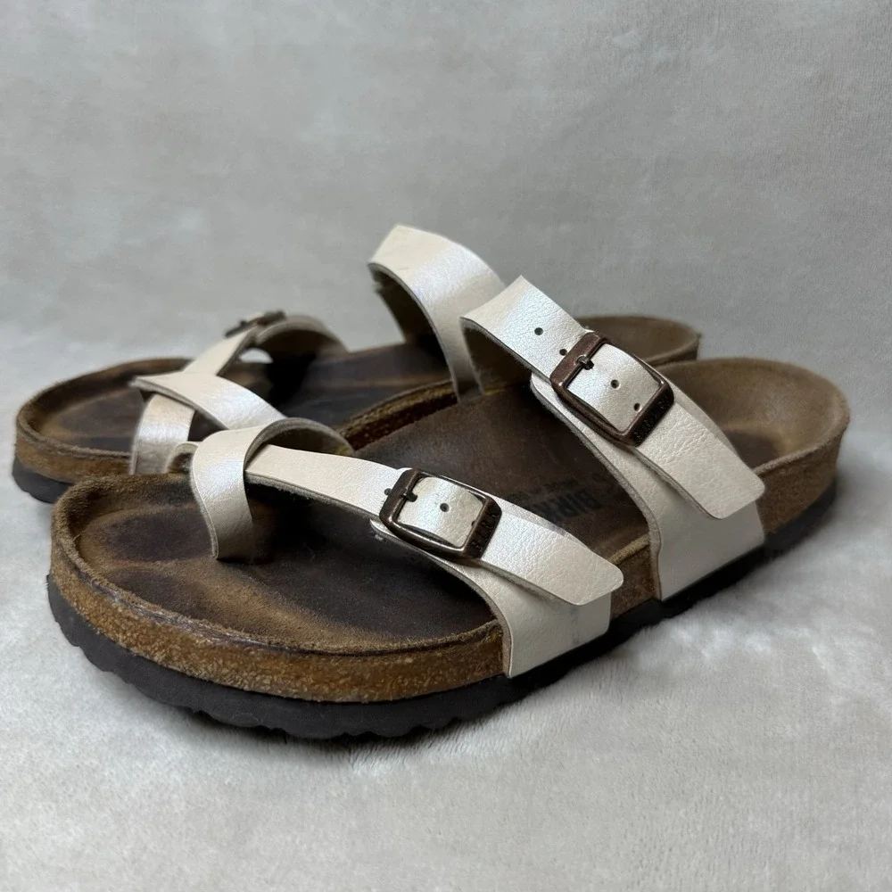 Birkenstock Mayari Pearl‎ Women's Strap Strappy Sandal Size 37 W6
